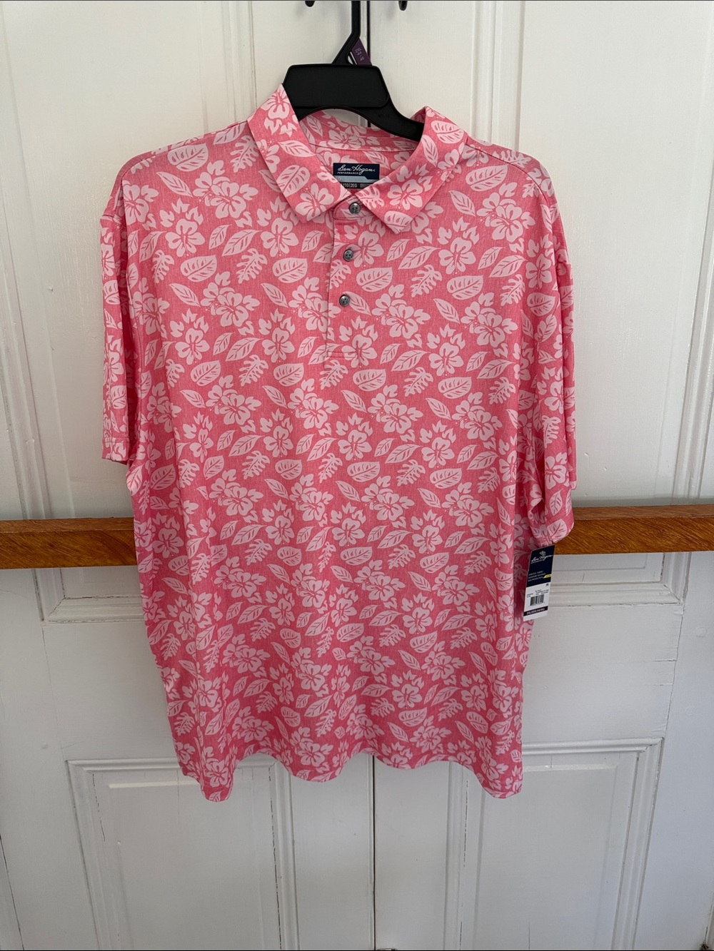 Hogan Pink/Red Floral Polo Shirt